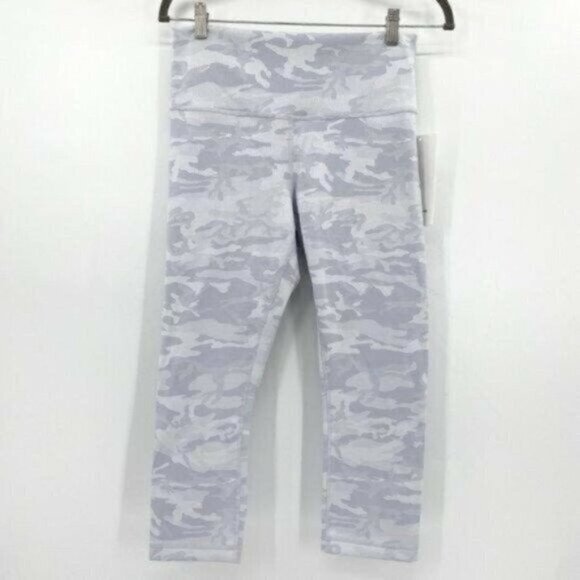 Lululemon Wunder Under Women Light Gray Camo High Rise 21" Luxtreme 10 Leggings - Picture 2 of 9